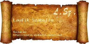 Laufik Szabella névjegykártya